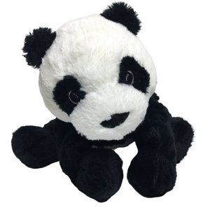 Ikea Plush Panda Bear Kramig Teddy Bear Stuffed Animal White Black Soft Eyes Toy